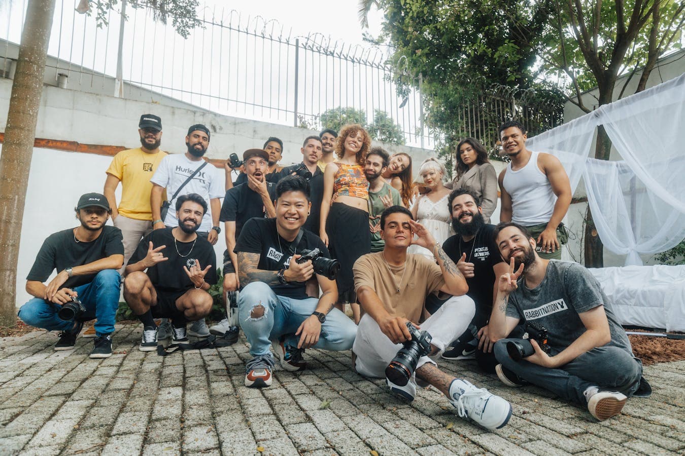 Diverse group of friends in São Paulo